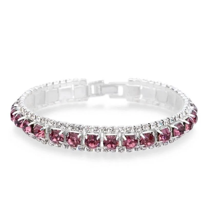 925 Sterling Silver Full AAA Zircon Bracelets
