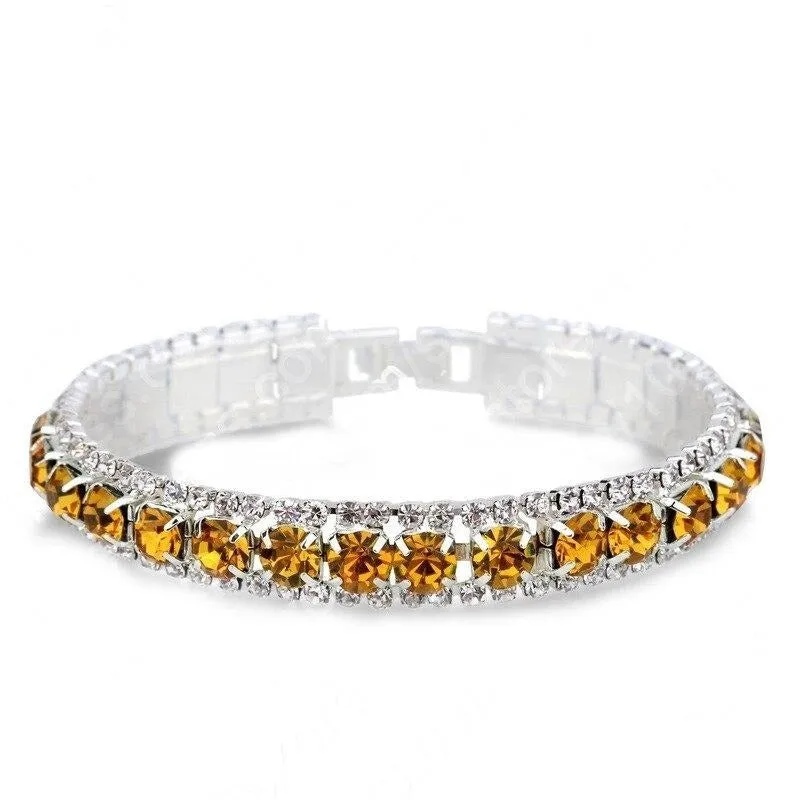 925 Sterling Silver Full AAA Zircon Bracelets