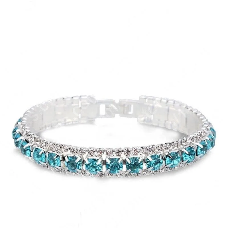 925 Sterling Silver Full AAA Zircon Bracelets