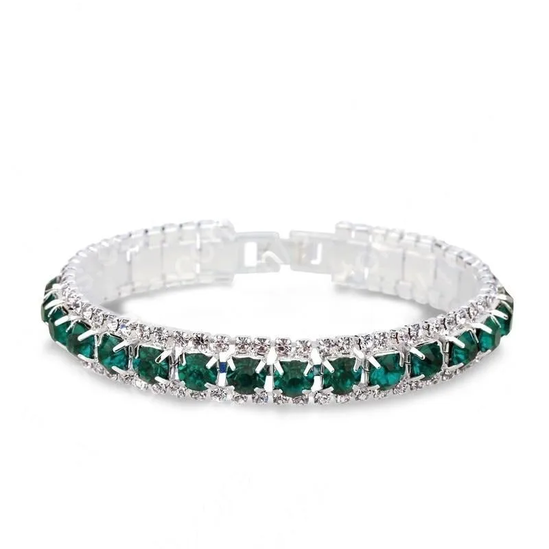 925 Sterling Silver Full AAA Zircon Bracelets