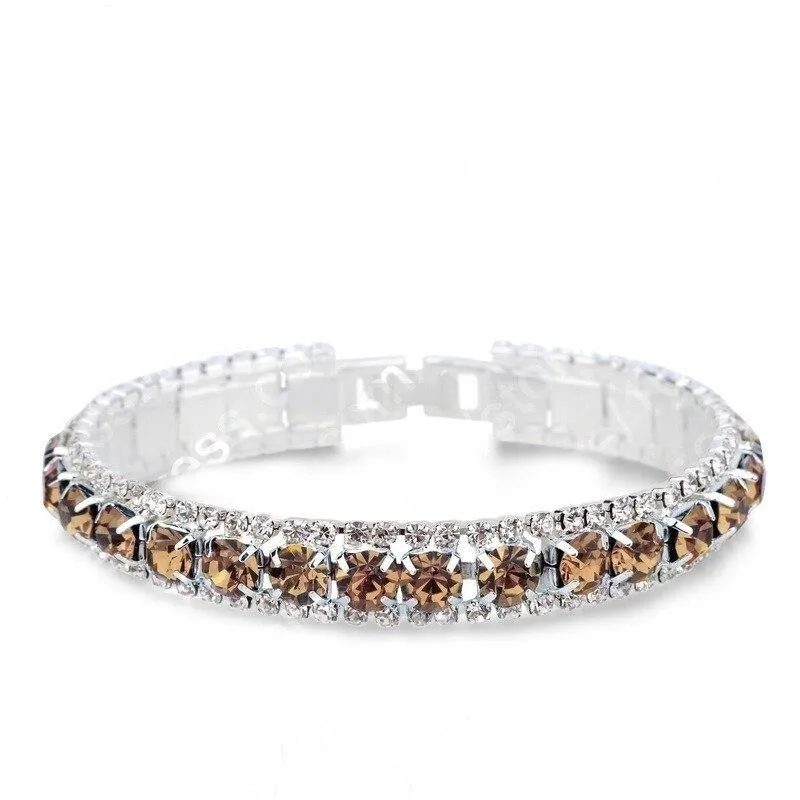 925 Sterling Silver Full AAA Zircon Bracelets