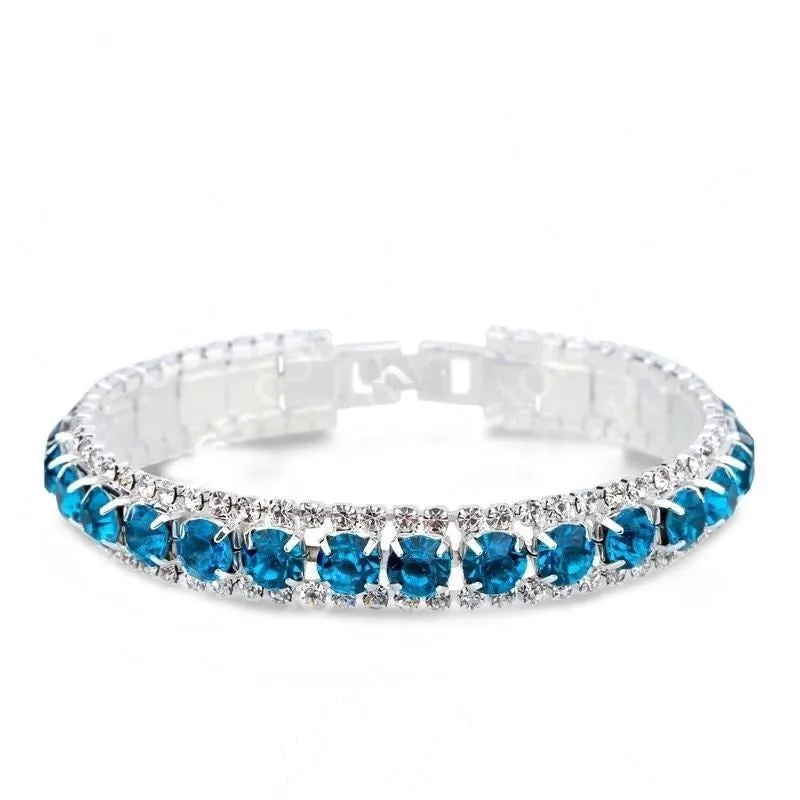 925 Sterling Silver Full AAA Zircon Bracelets