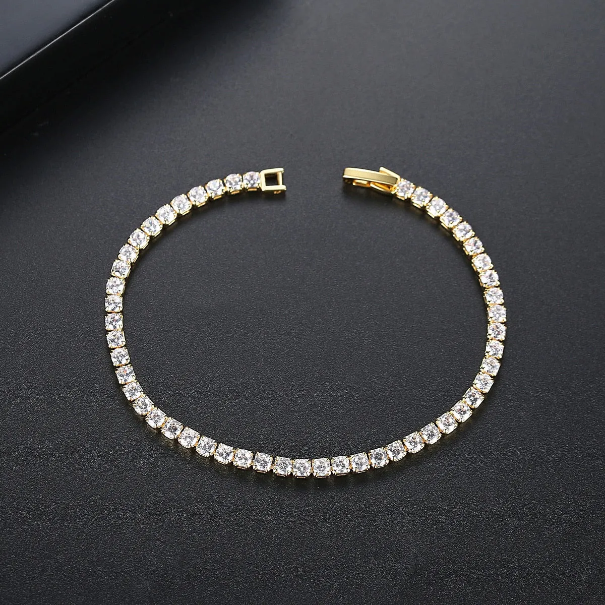 925 Sterling Silver Tennis Bangle Bracelet