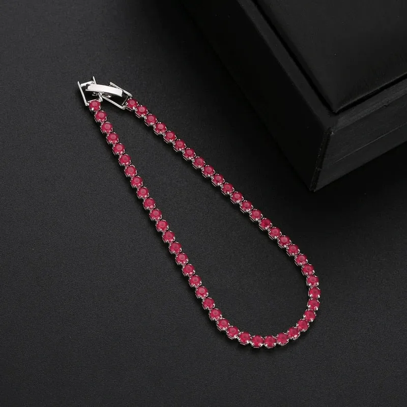 925 Sterling Silver Tennis Bangle Bracelet