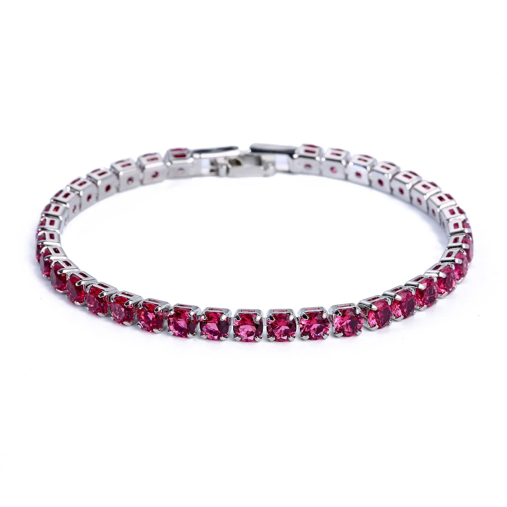 925 Sterling Silver Tennis Bangle Bracelet