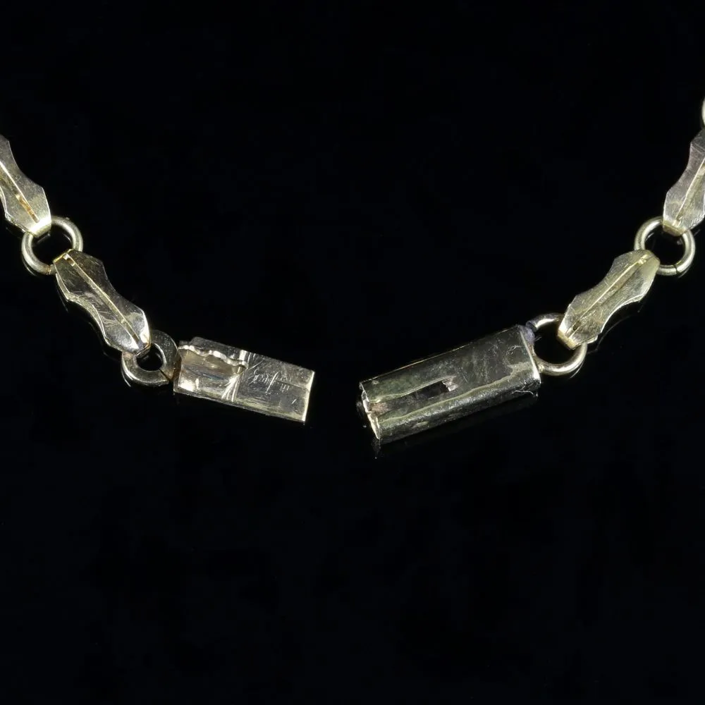 Antique Victorian Moonstone Bracelet 9Ct Gold Circa 1900