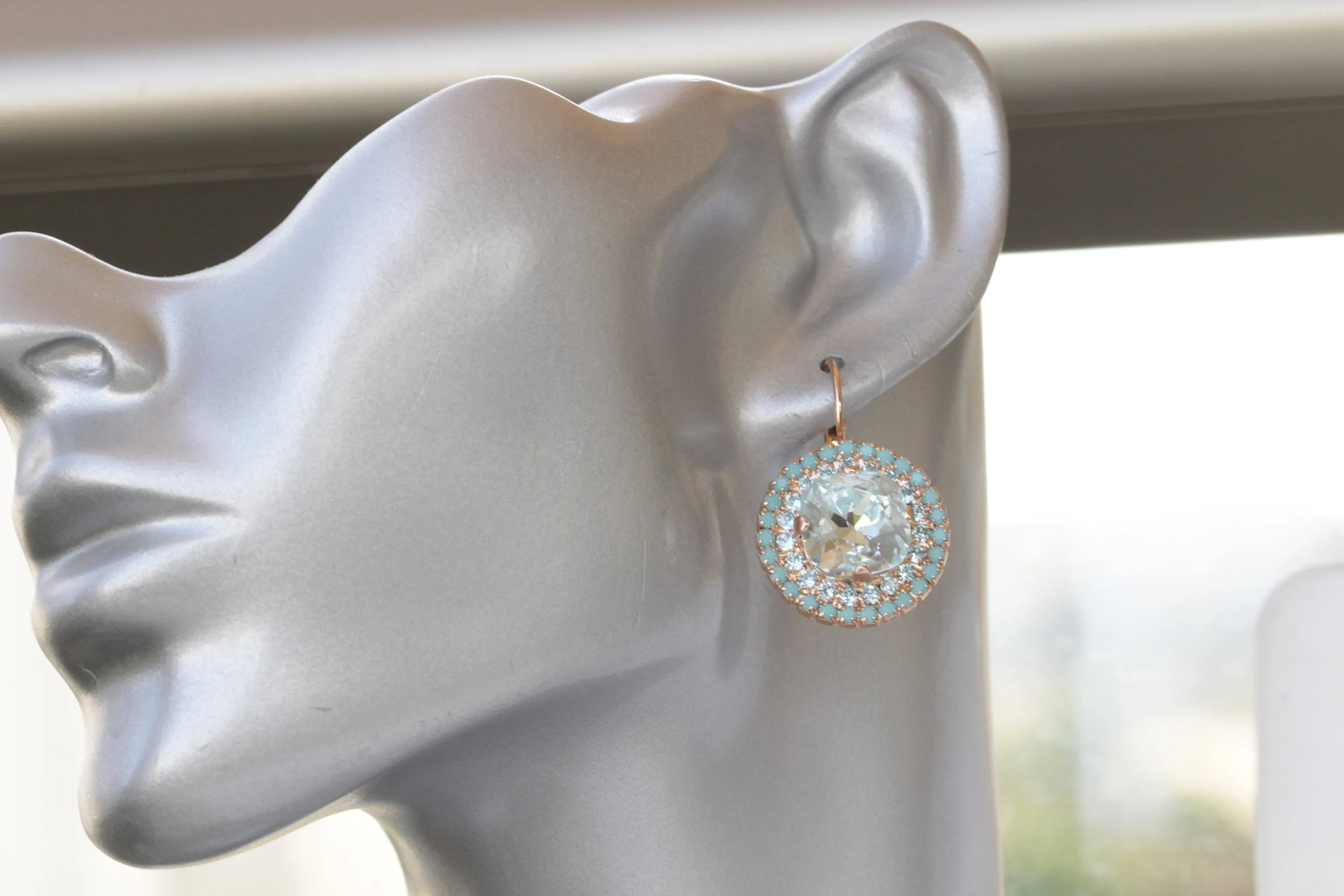 AQUAMARINE earrings,