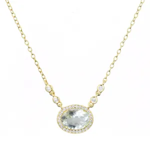 Aura Aquamarine Gemstone Necklace