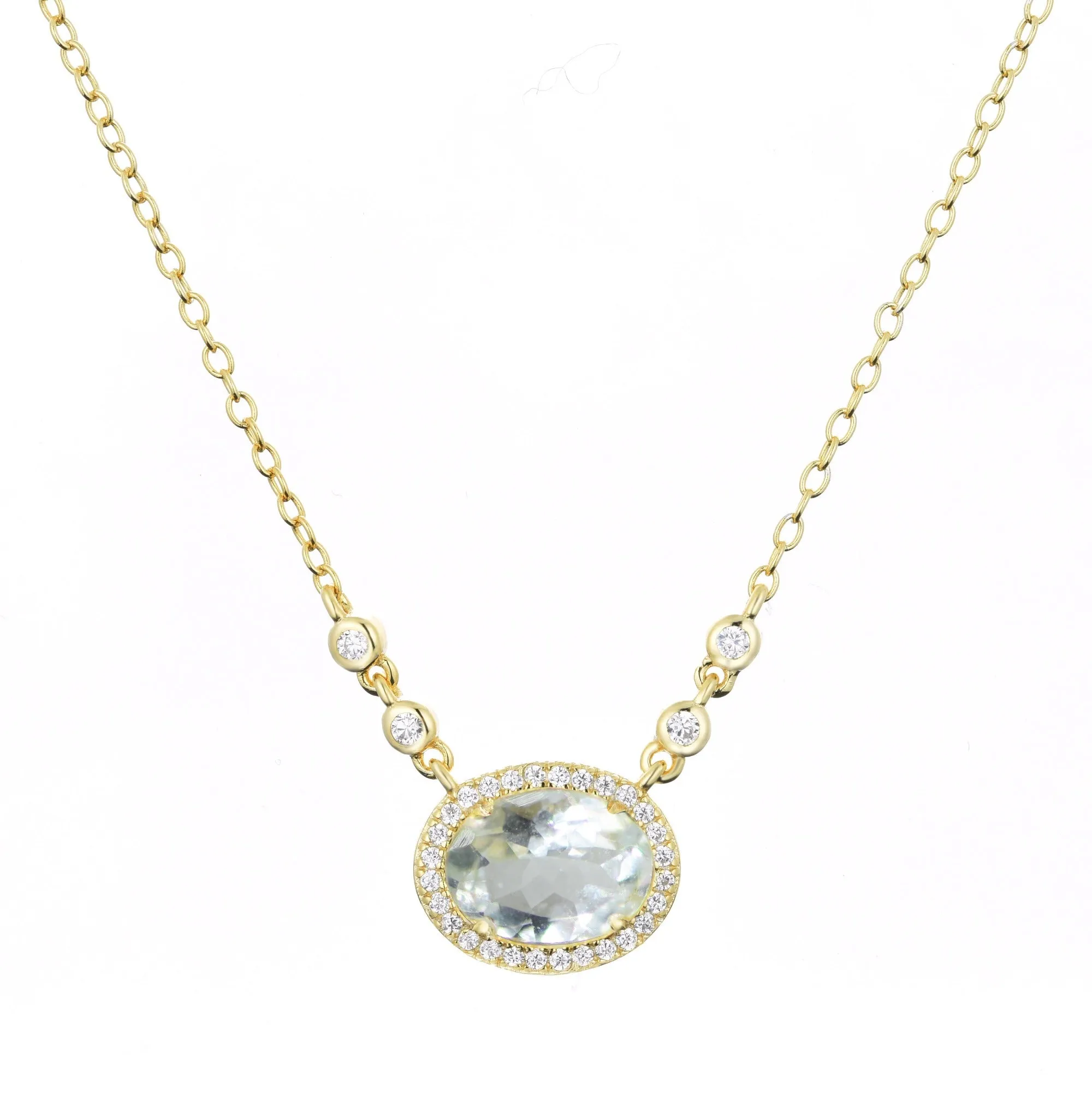 Aura Aquamarine Gemstone Necklace