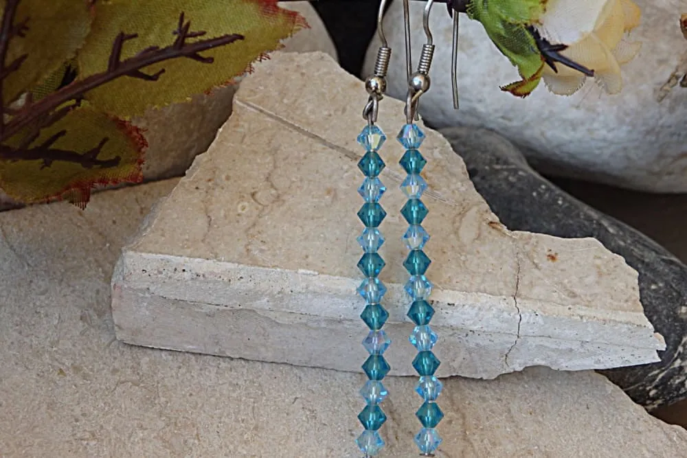 Beaded bar earrings