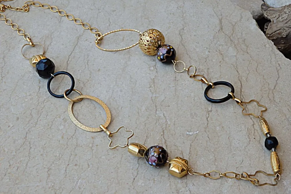 Black onyx necklace
