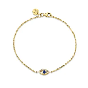 Blue Sapphire Angel Eye Bracelet | Ready to Ship