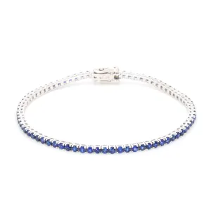 Blue Sapphire Tennis Bracelet