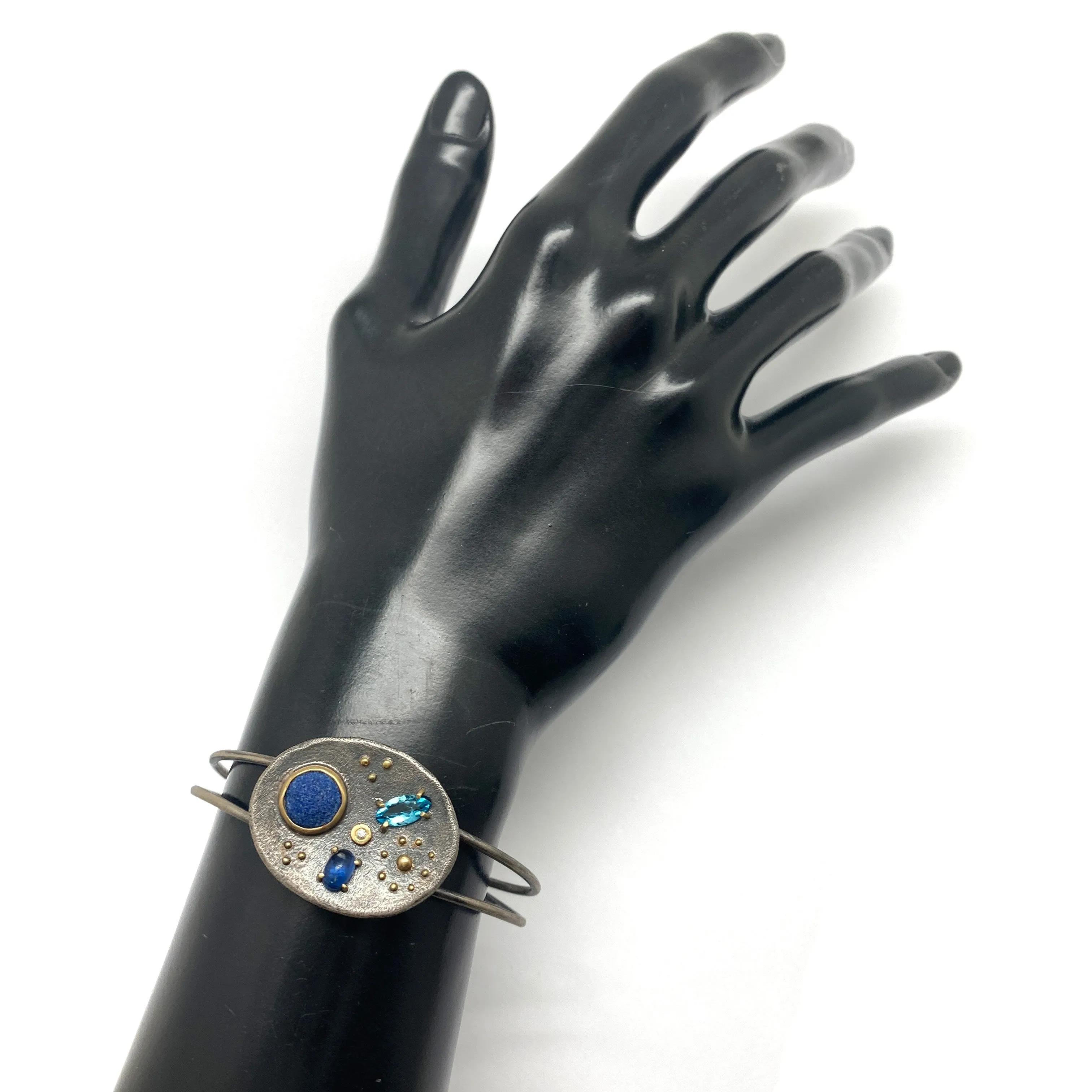Blue Stone Cuff Bracelet