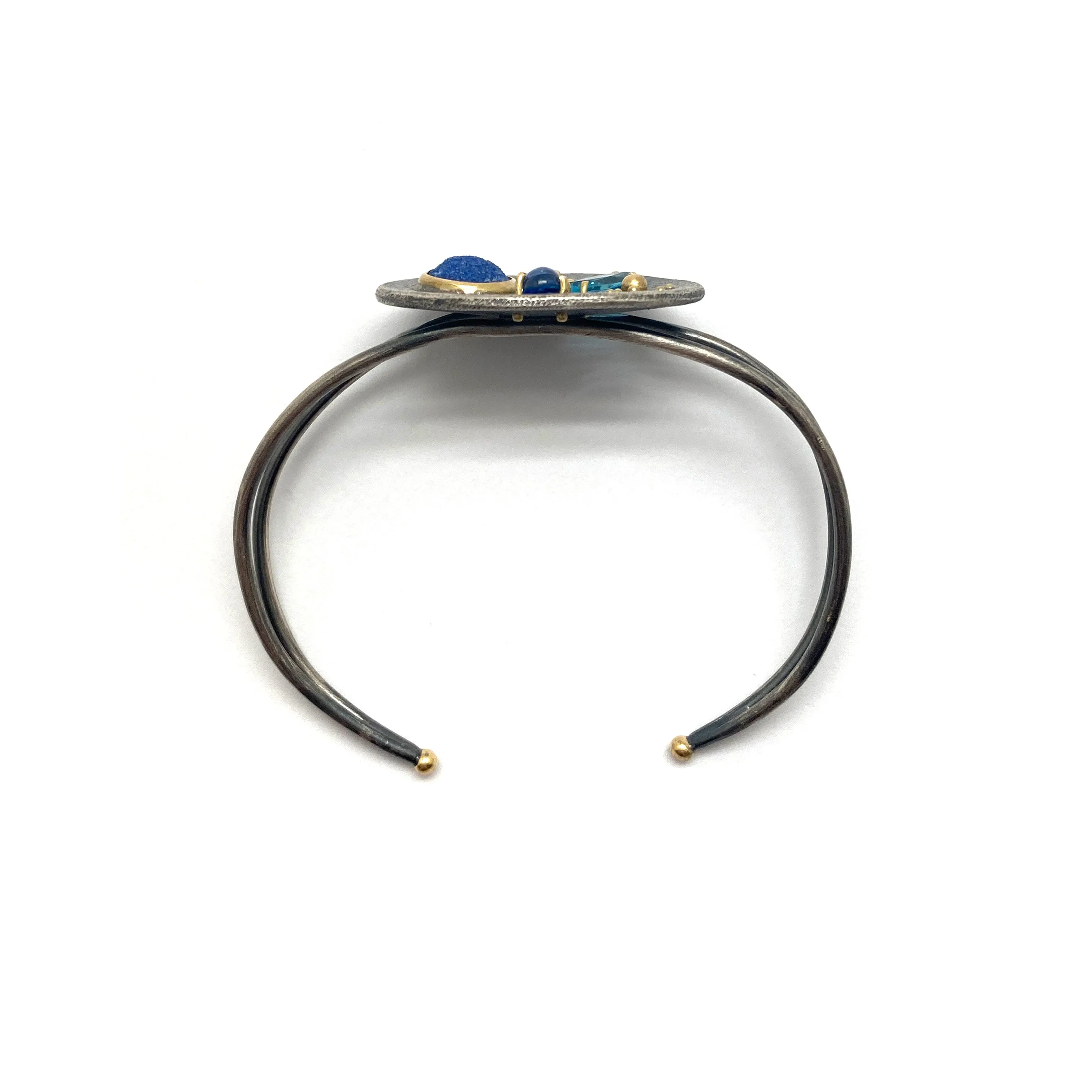 Blue Stone Cuff Bracelet