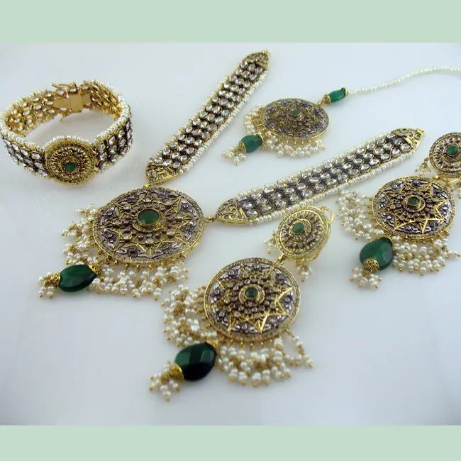 Bridal Necklace Set with Jade