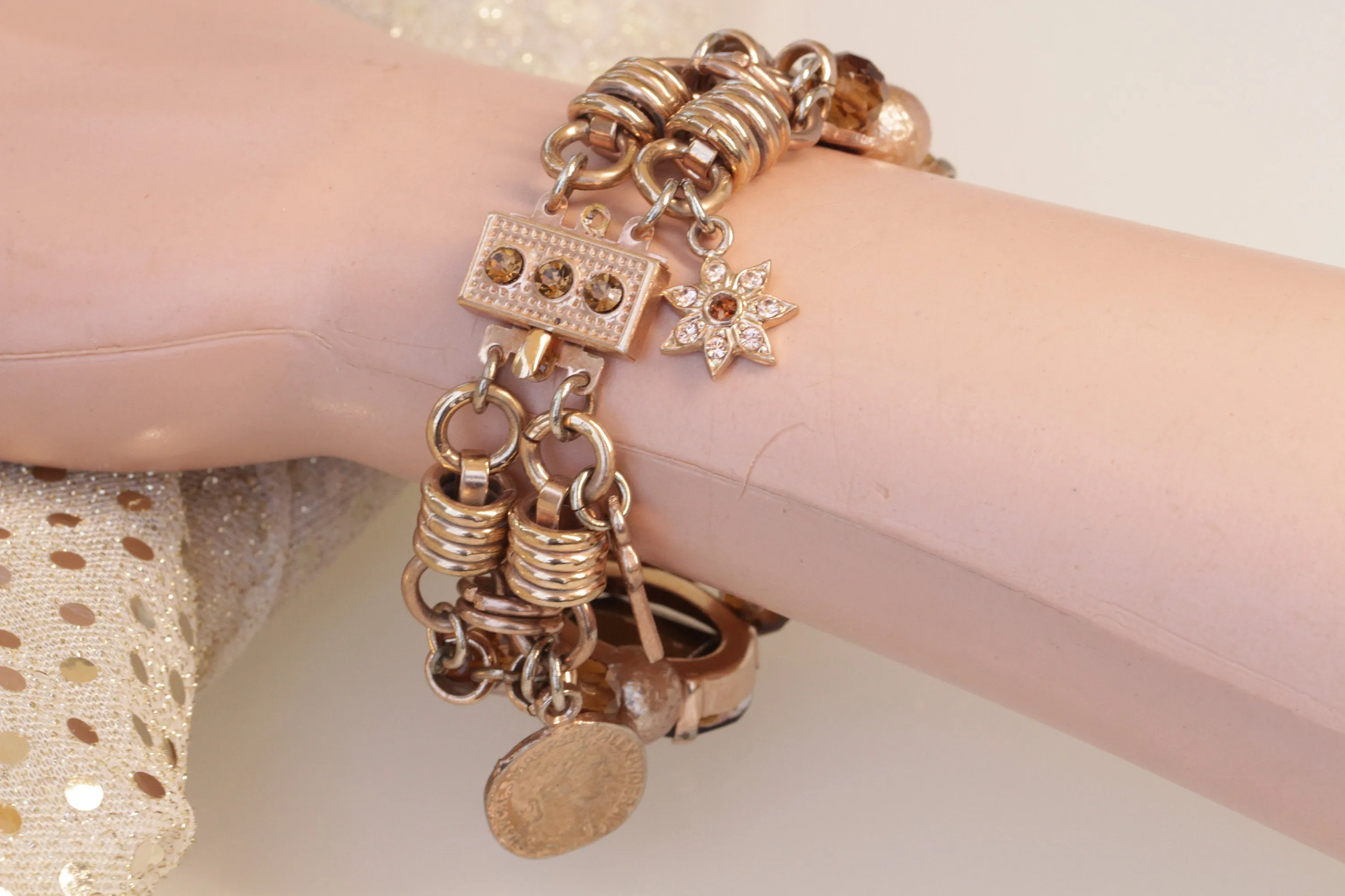 Brown Rose gold bracelet