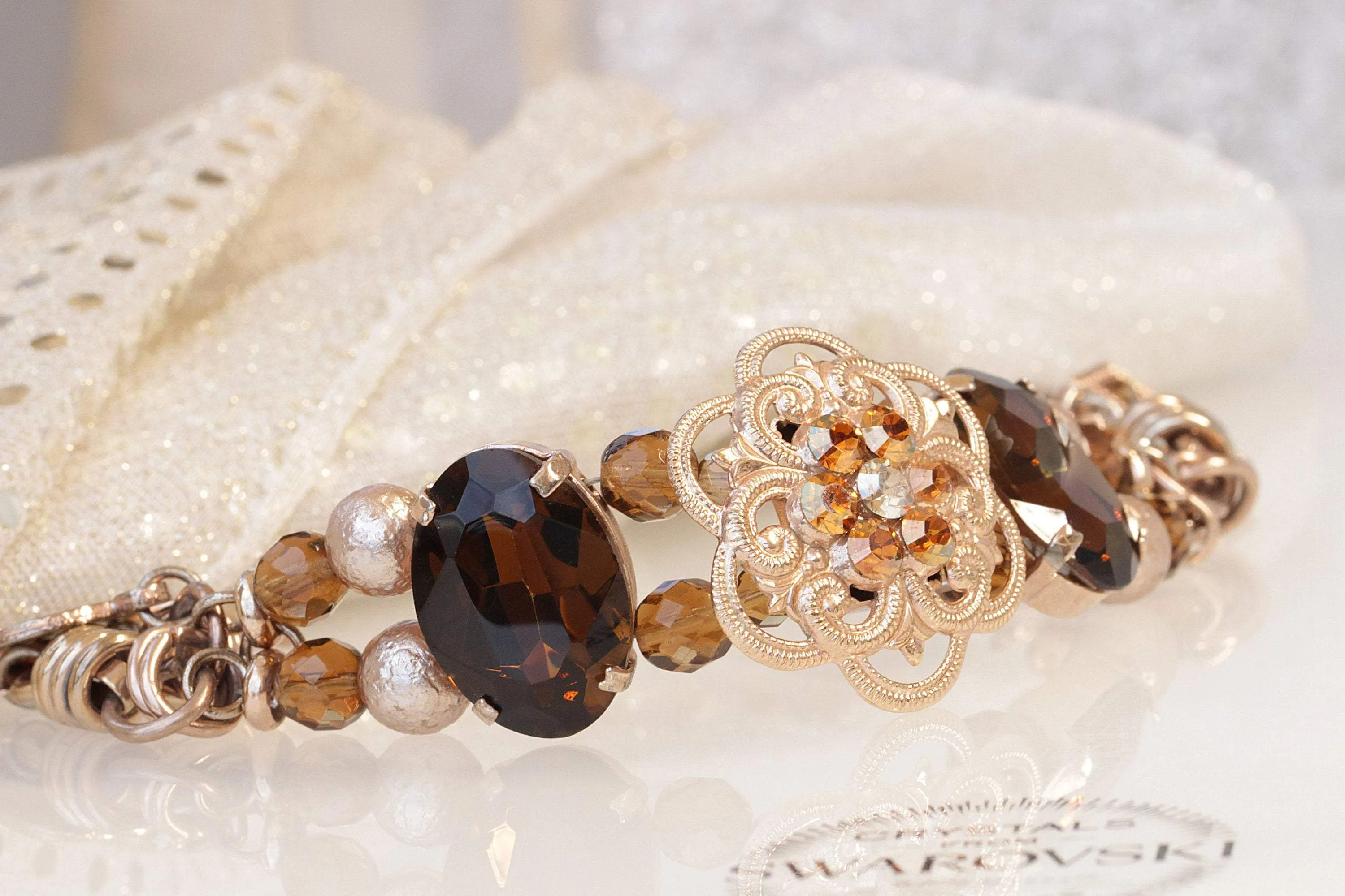 Brown Rose gold bracelet