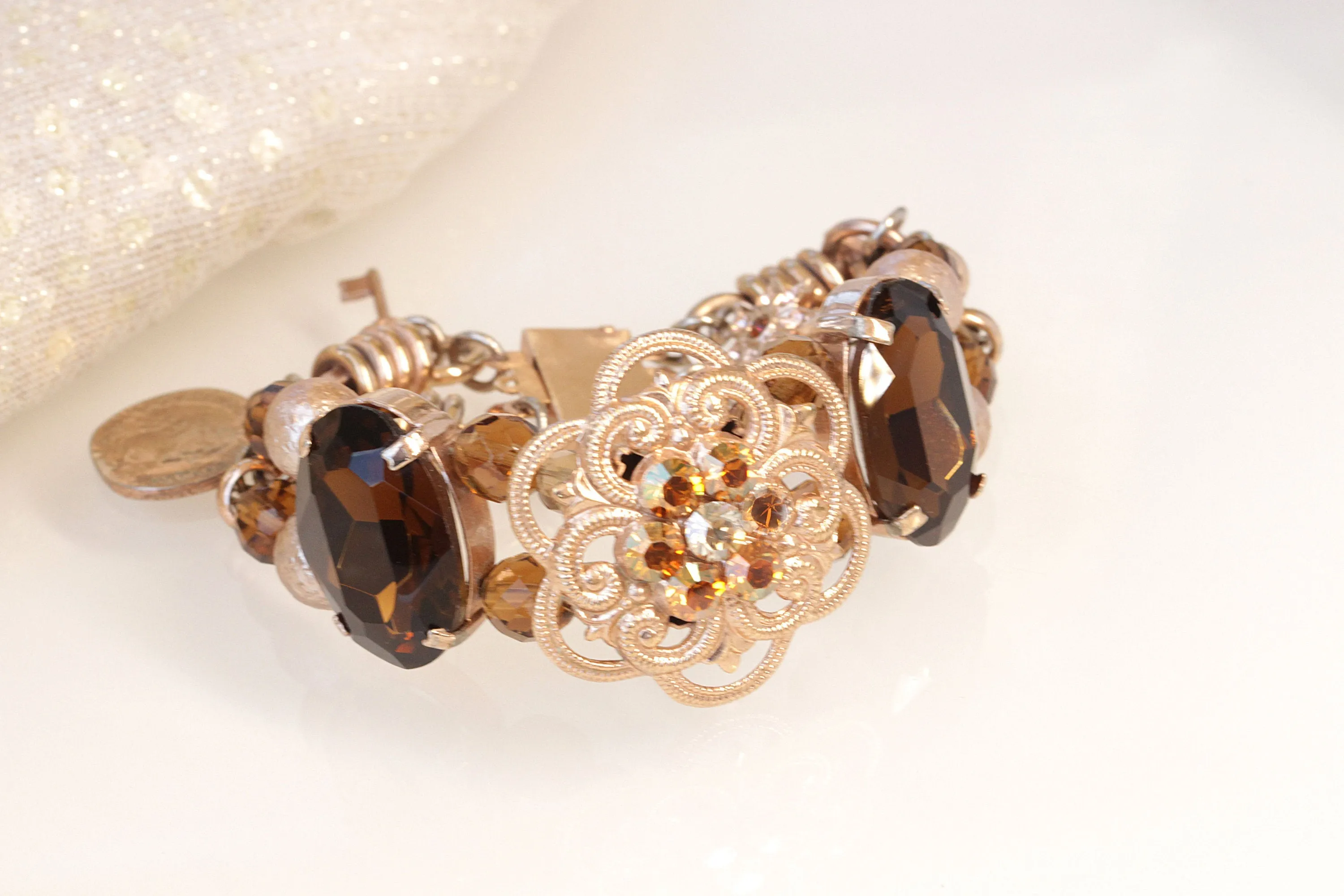 Brown Rose gold bracelet