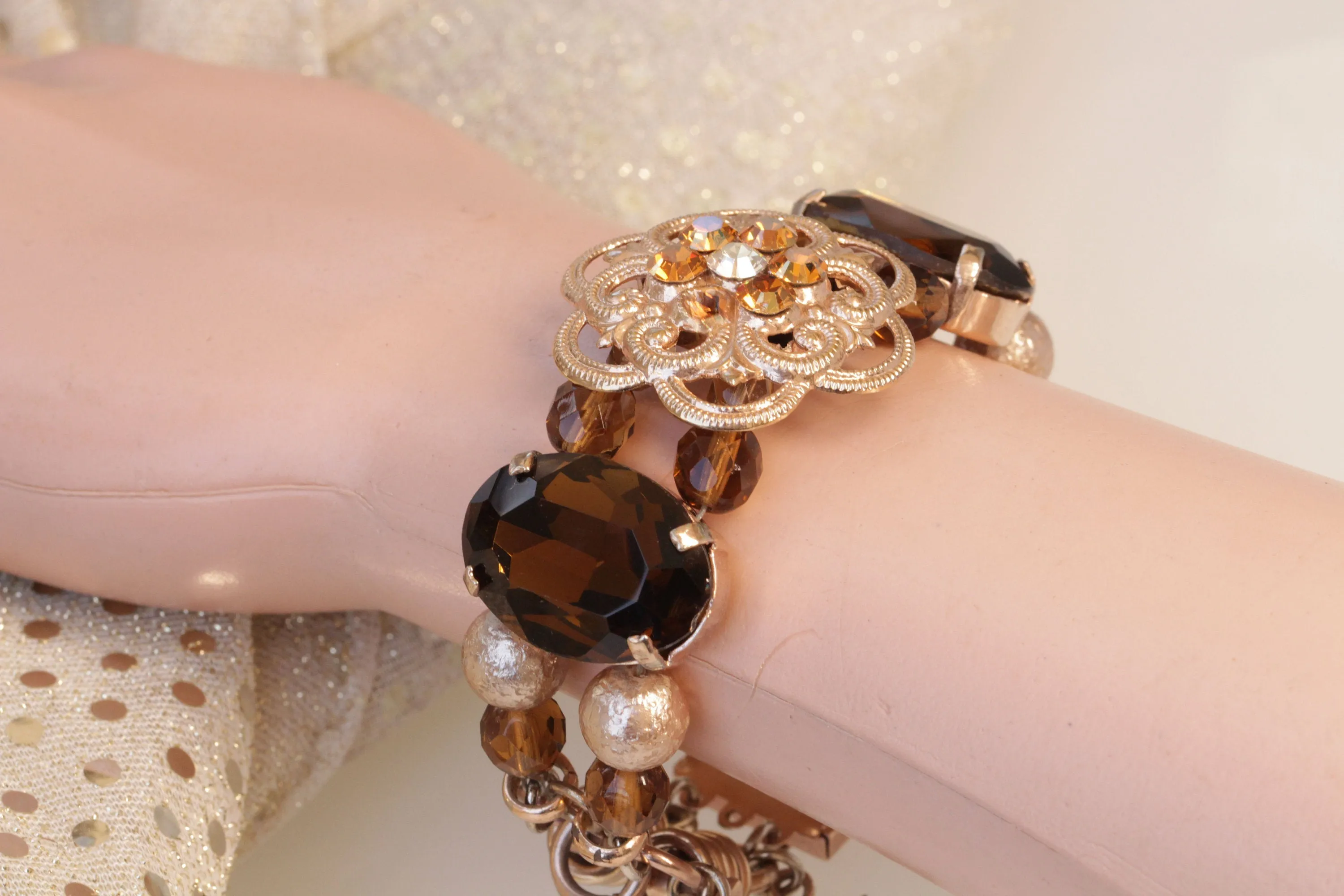 Brown Rose gold bracelet