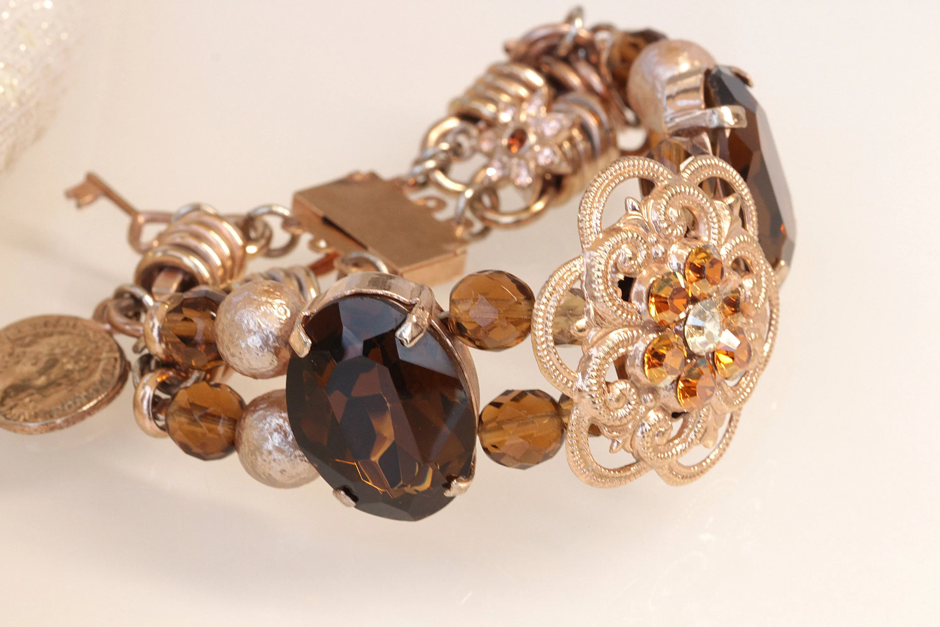 Brown Rose gold bracelet