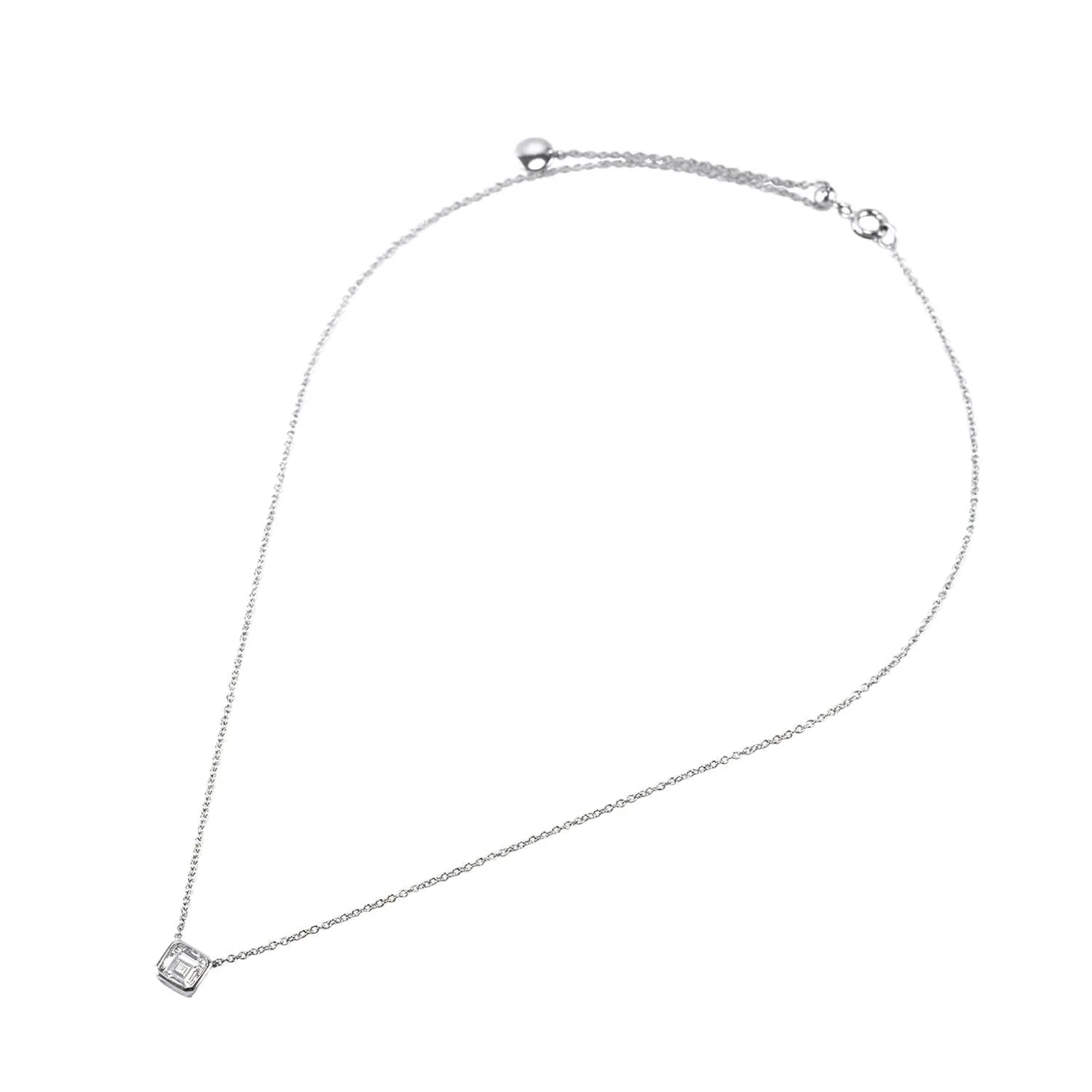 Caita Asscher Solitaire Pendant – 7mm | 1ct