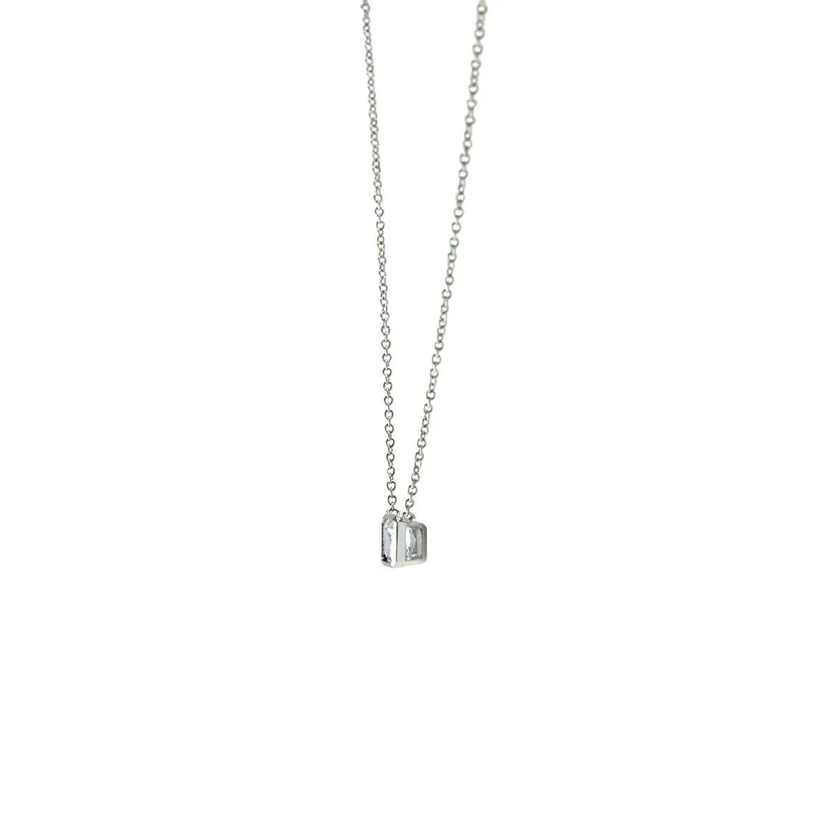 Caita Asscher Solitaire Pendant – 7mm | 1ct
