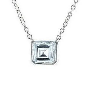 Caita Asscher Solitaire Pendant – 7mm | 1ct