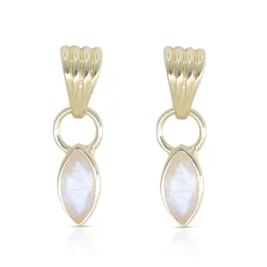 Camille Moonstone Gold Earrings