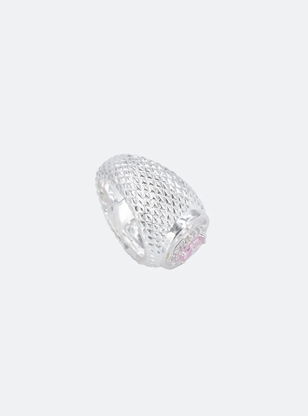 Cat-eye cutout cocktail signet ring