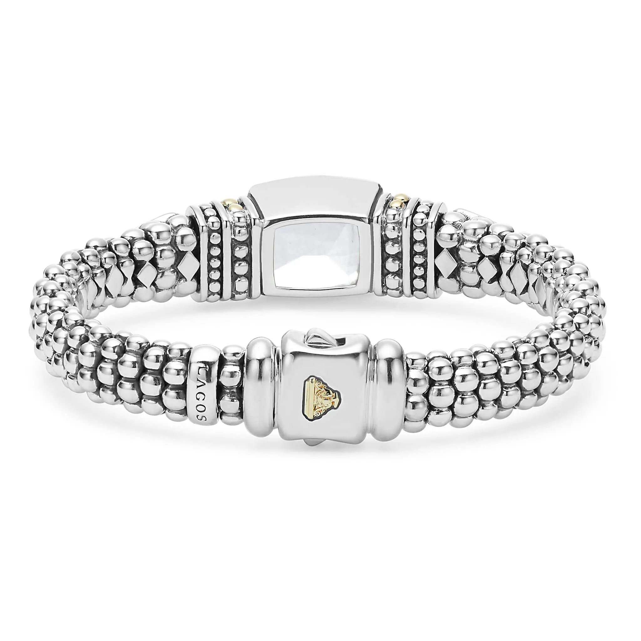 Caviar Color White Topaz Caviar Bracelet | 9mm