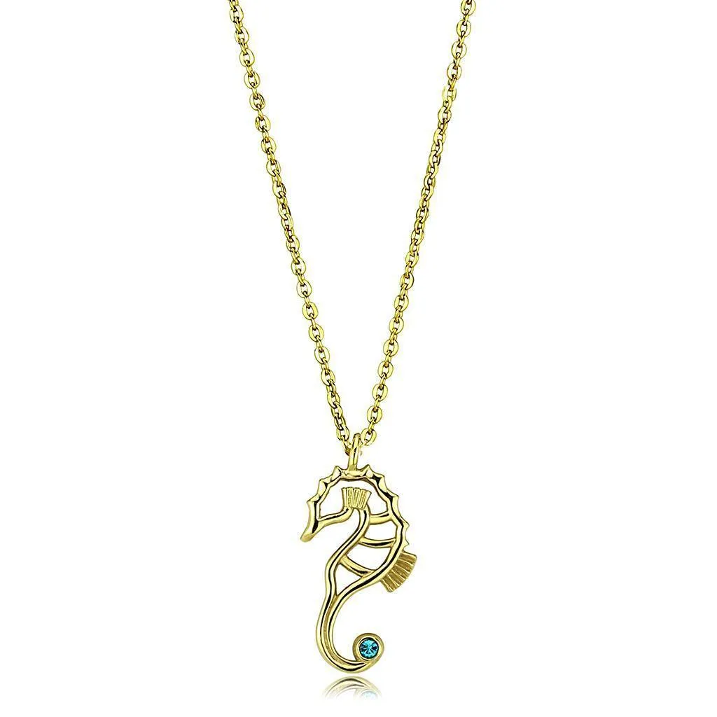 Chain Necklace Pendant TK3296 - IP Gold(Ion Plating)