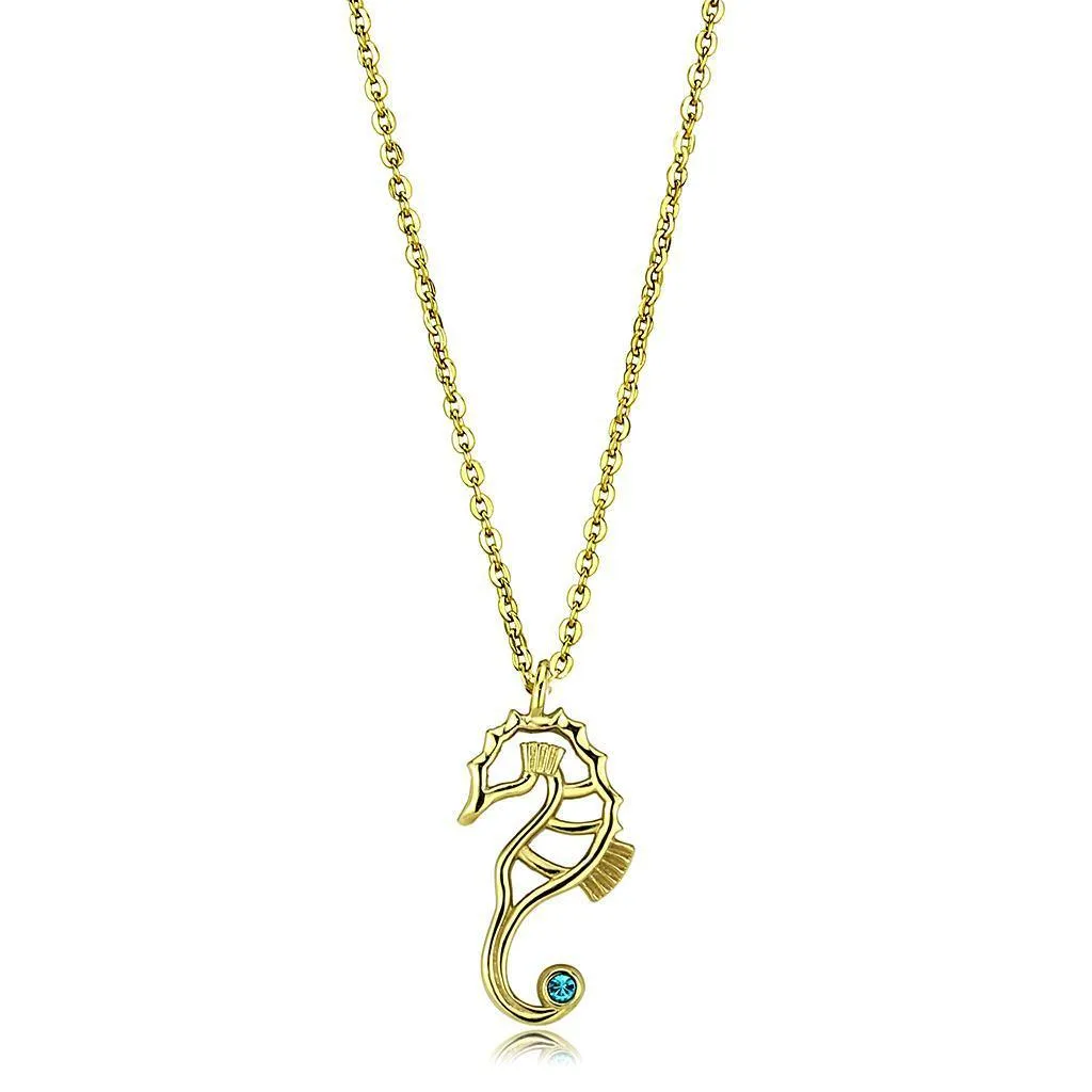 Chain Necklace Pendant TK3296 - IP Gold(Ion Plating)