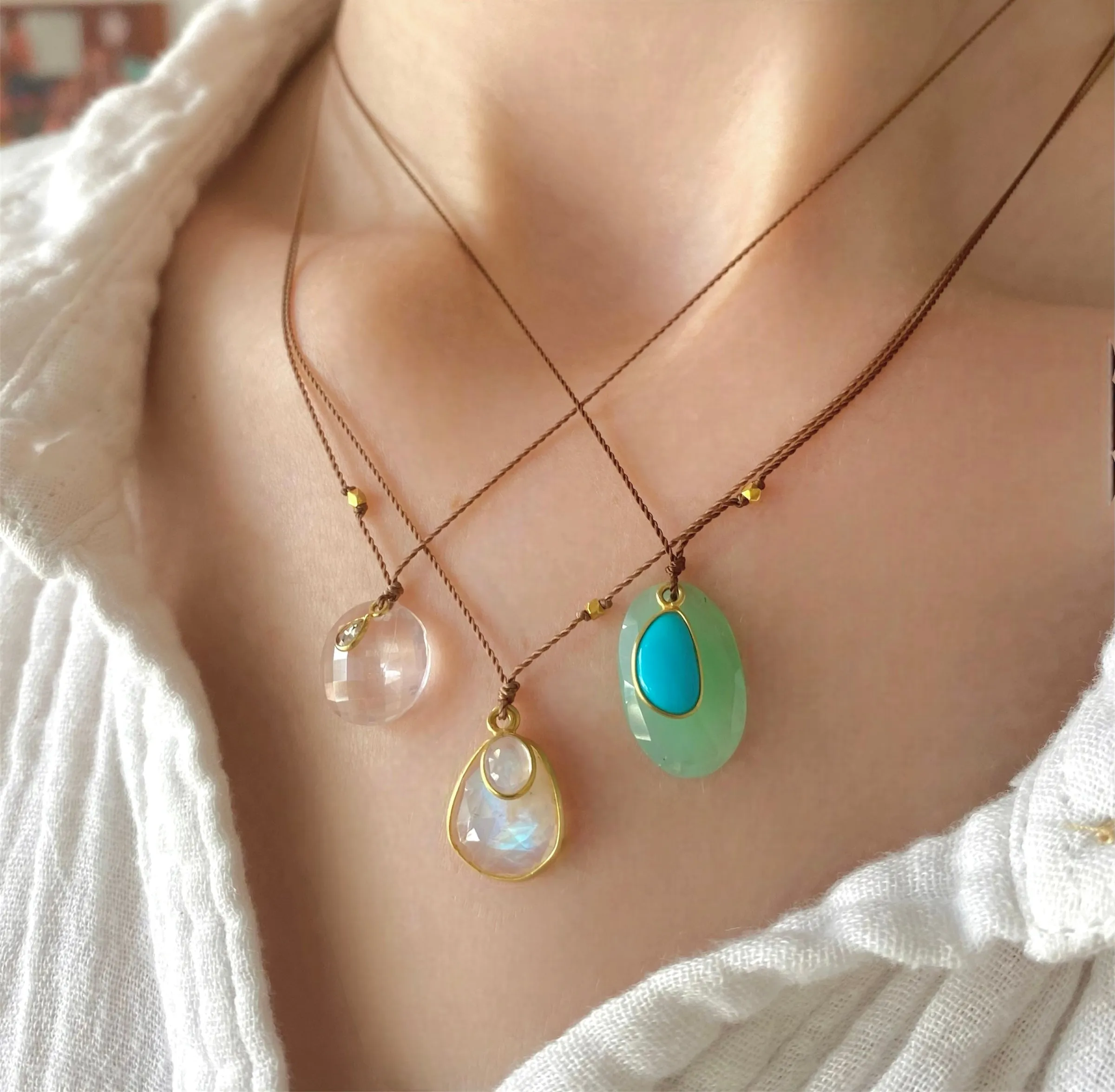 Chrysoprase & Sleeping Beauty Turquoise Necklace