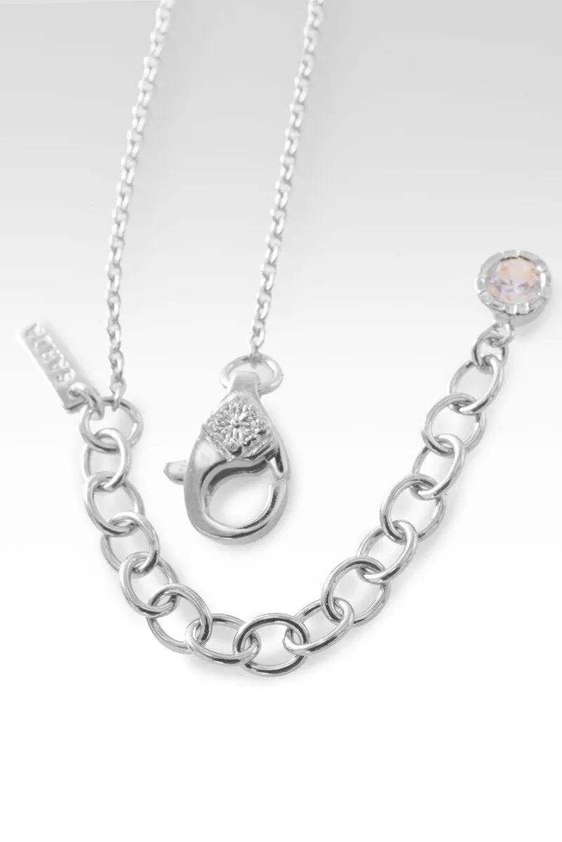 Circle of Faith Necklace™ in White Zircon