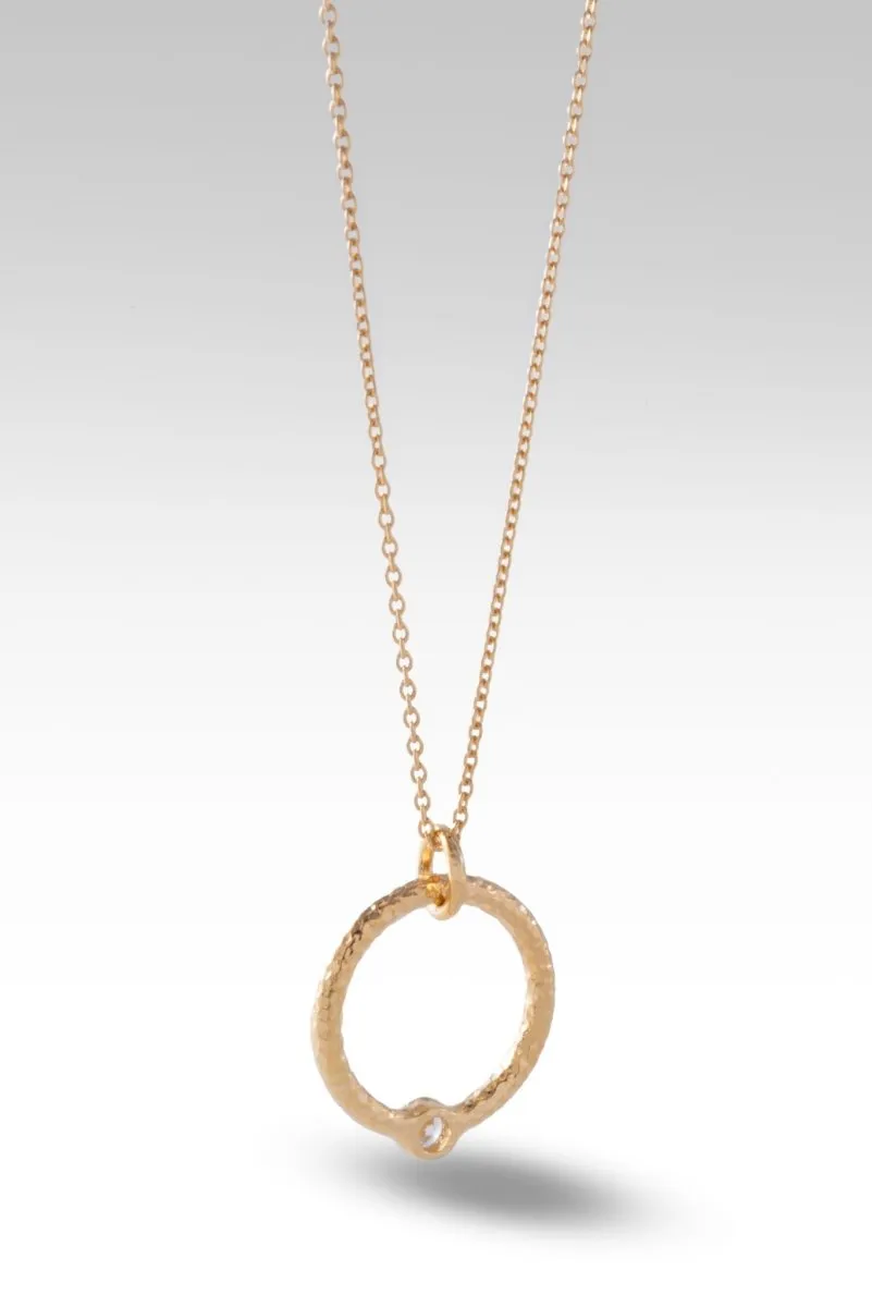 Circle of Faith Necklace™ in White Zircon
