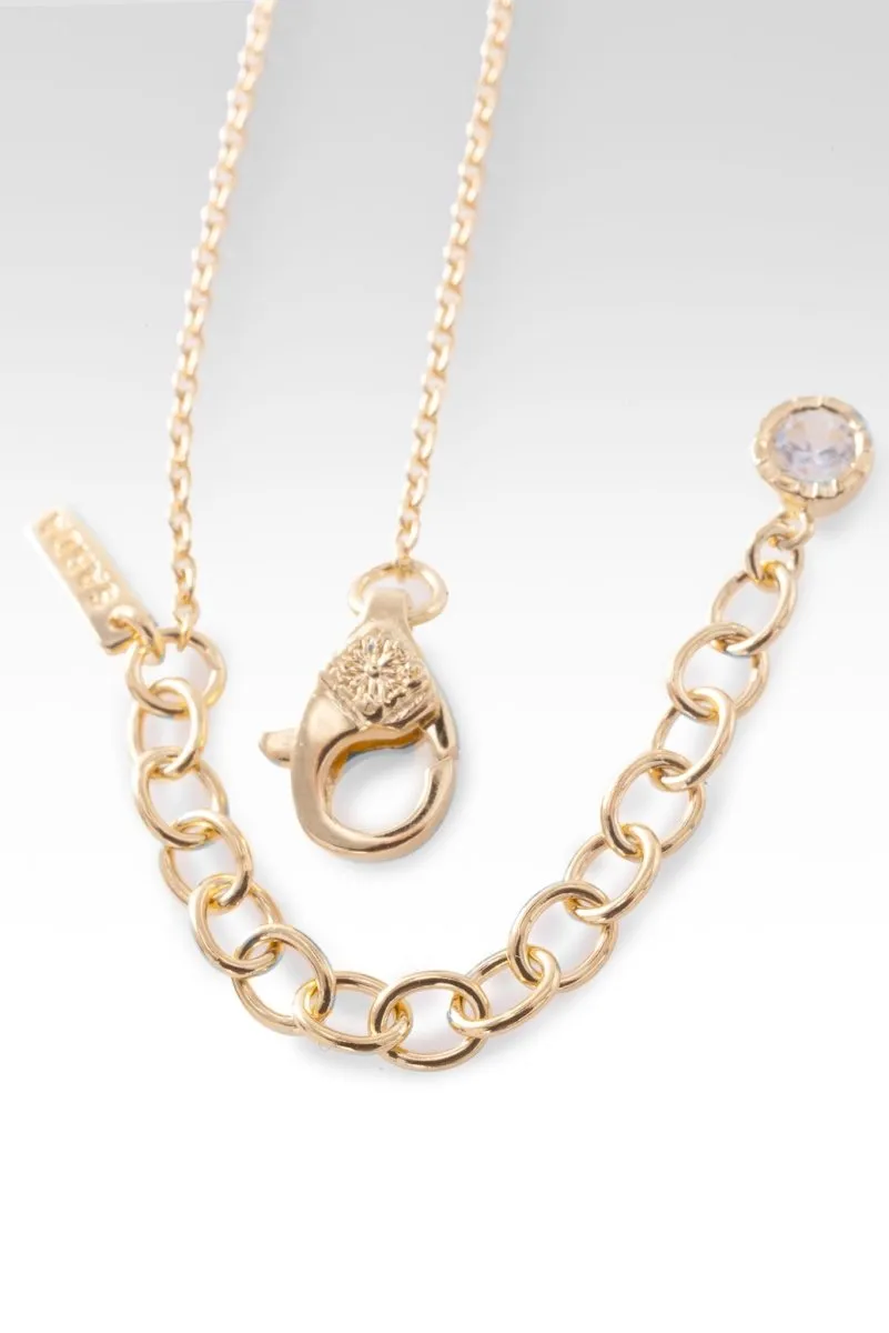 Circle of Faith Necklace™ in White Zircon
