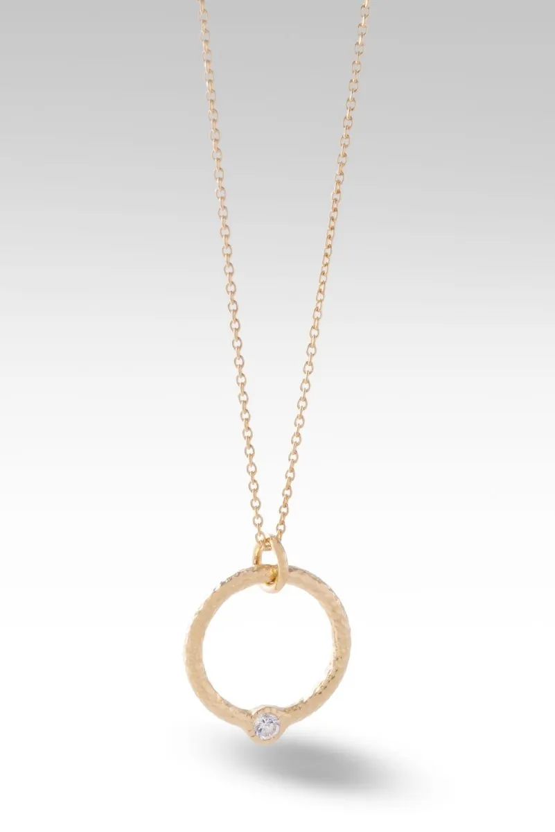 Circle of Faith Necklace™ in White Zircon