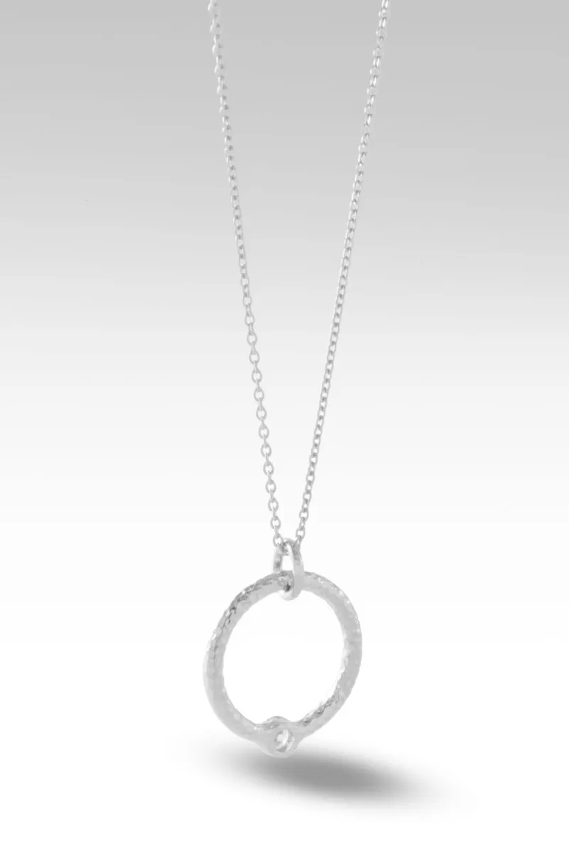 Circle of Faith Necklace™ in White Zircon