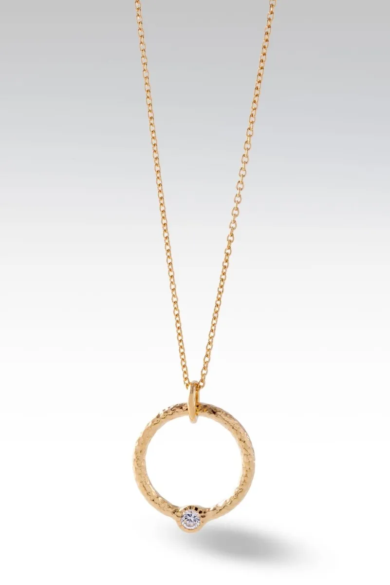 Circle of Faith Necklace™ in White Zircon