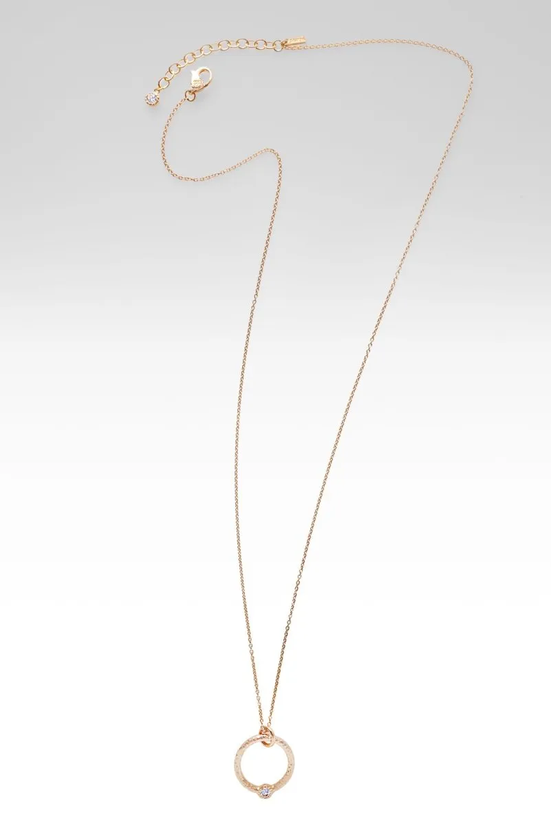 Circle of Faith Necklace™ in White Zircon