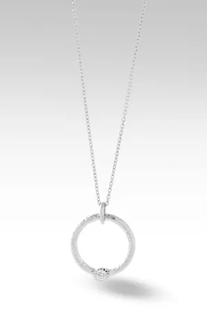 Circle of Faith Necklace™ in White Zircon