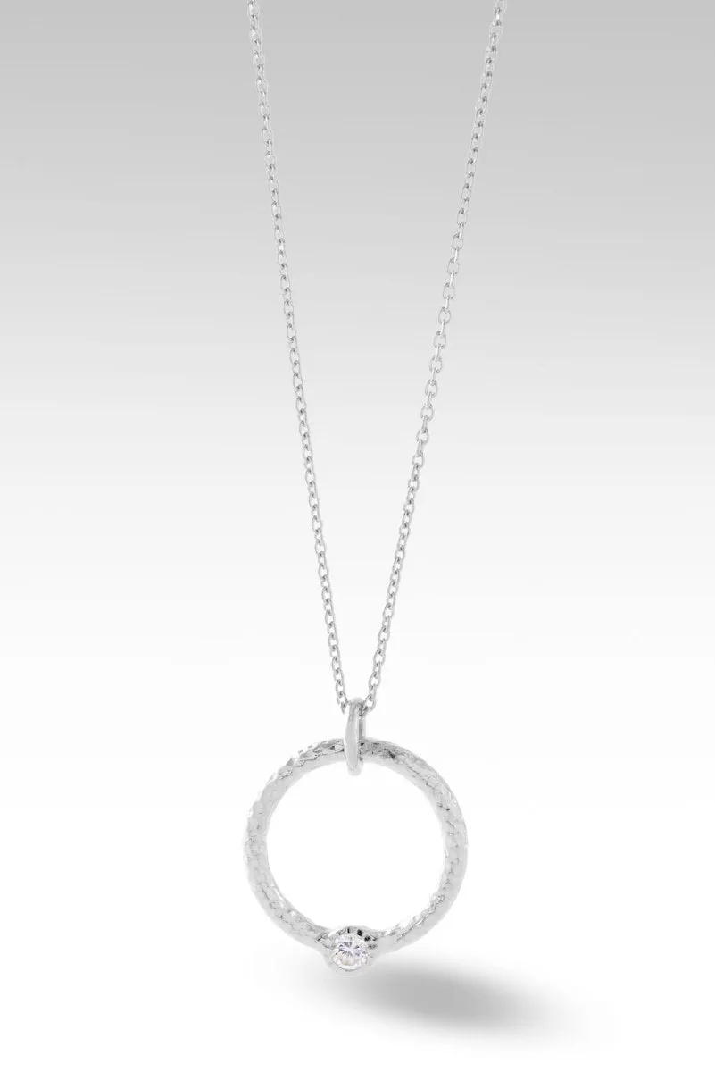 Circle of Faith Necklace™ in White Zircon