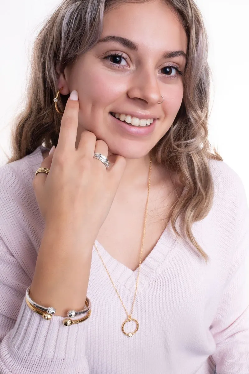 Circle of Faith Necklace™ in White Zircon