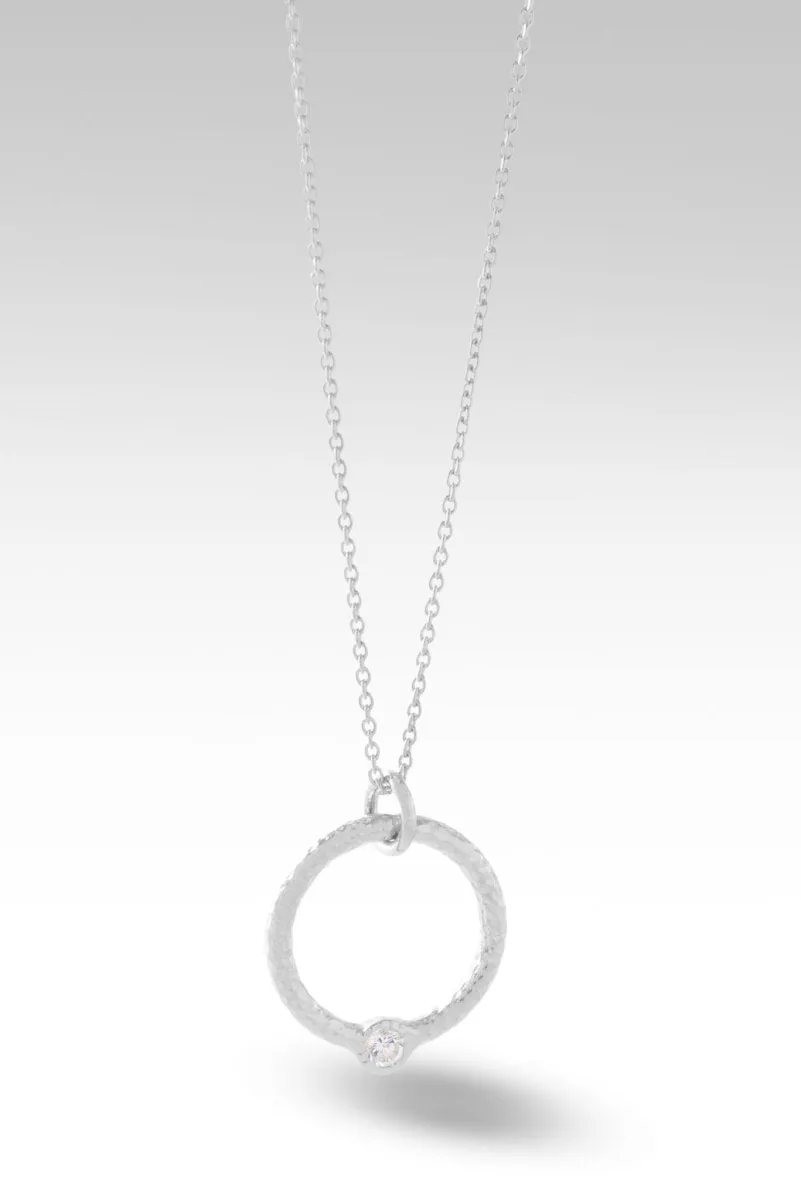 Circle of Faith Necklace™ in White Zircon