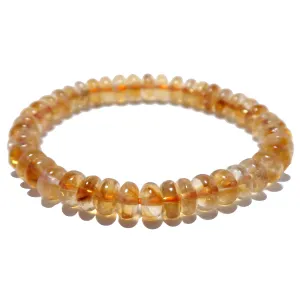 Citrine Bracelet Honeysuckle Abundance Yellow Crystal