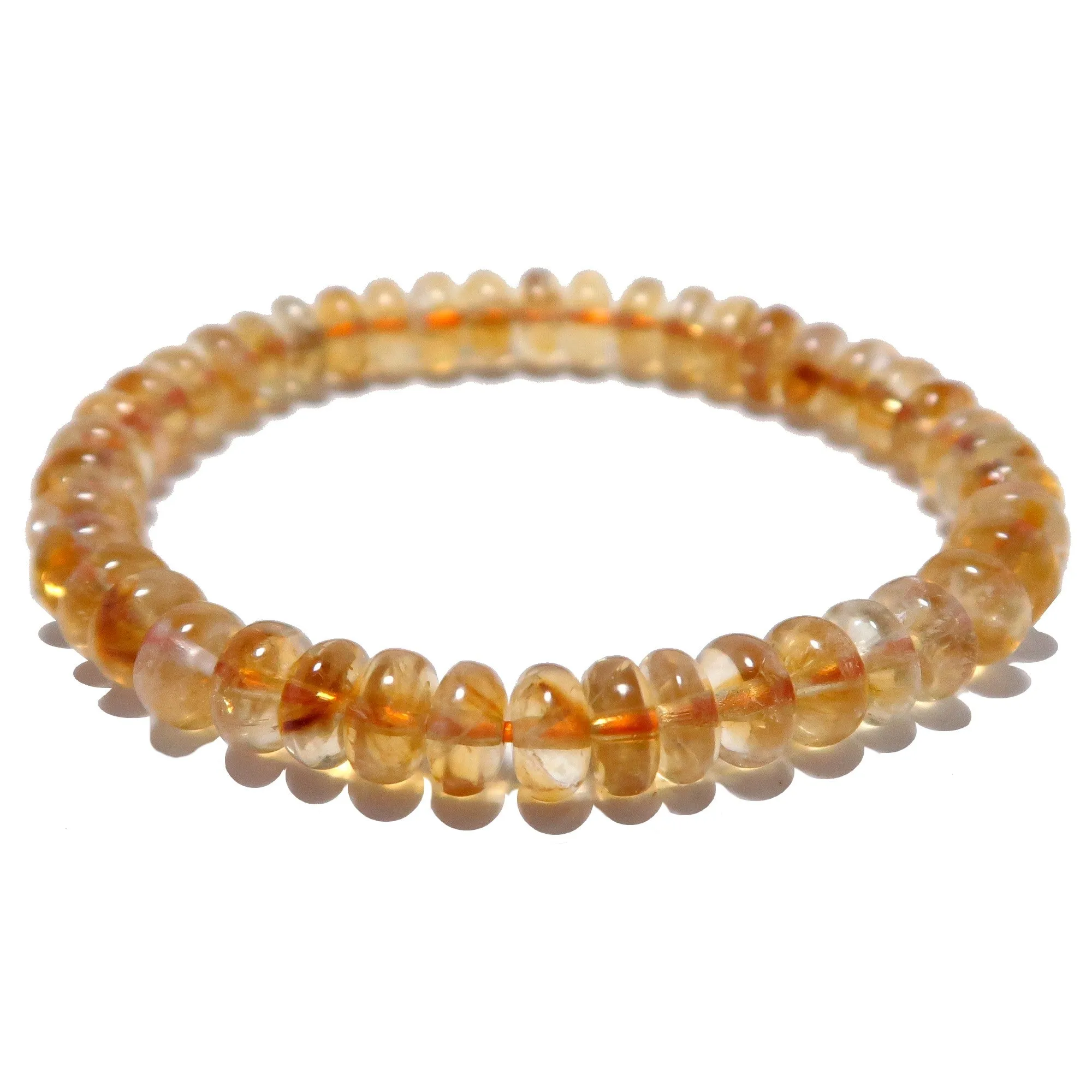 Citrine Bracelet Honeysuckle Abundance Yellow Crystal