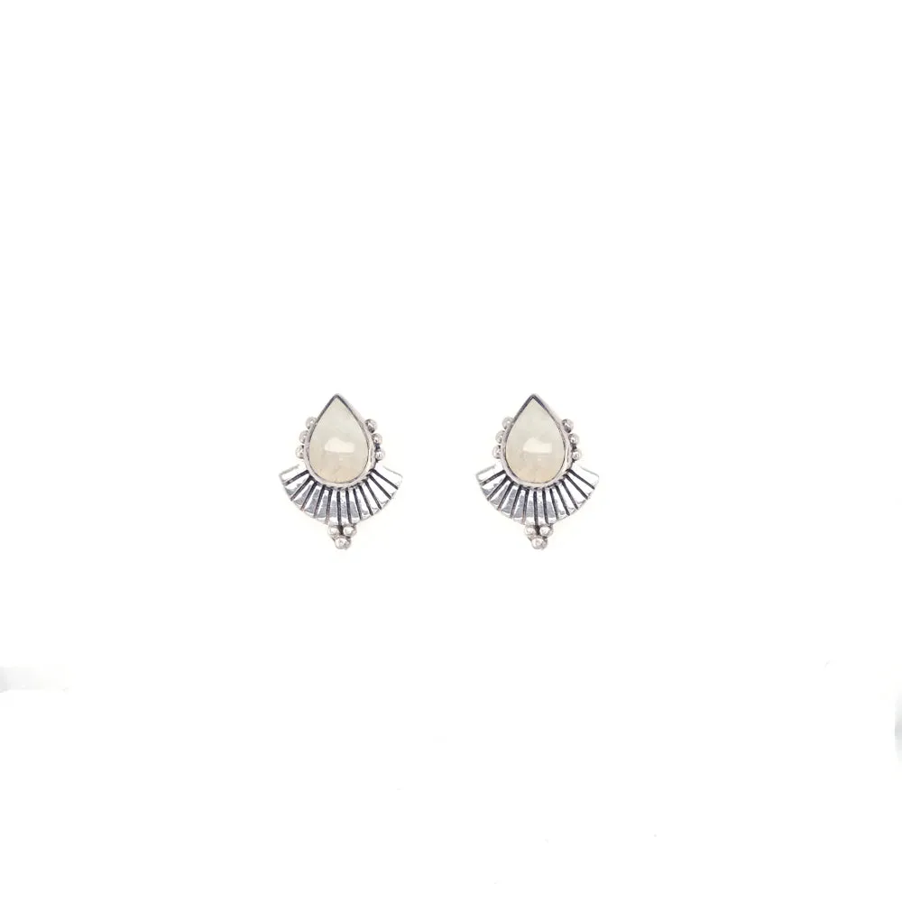 CLEOPATRA MOONSTONE STUDS