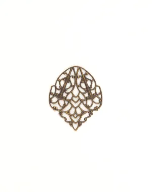 Crest Filigree, 33x28mm, (1pc)