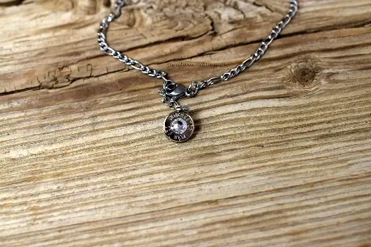 Custom 223 Bullet Ankle Bracelet, AR-15, M4, Double Sided Ankle Bracelet, Reversible Anklet